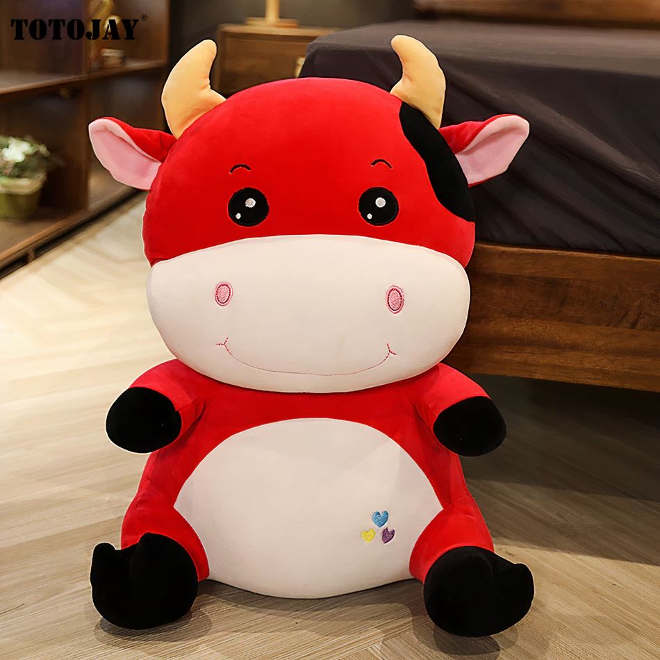 Peluche vache douce enfant ferme câline peluche matière