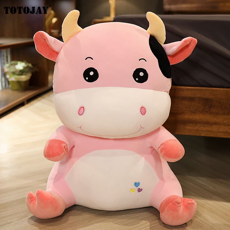 Peluche vache douce enfant ferme câline peluche matière