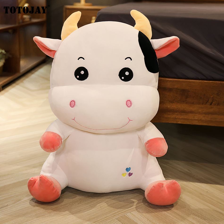 Peluche vache douce enfant ferme câline peluche matière