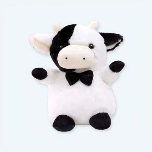 Peluche vache gentleman douce enfant câlin élégant