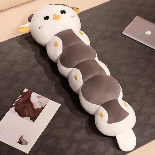 Peluche vache longue à câlins