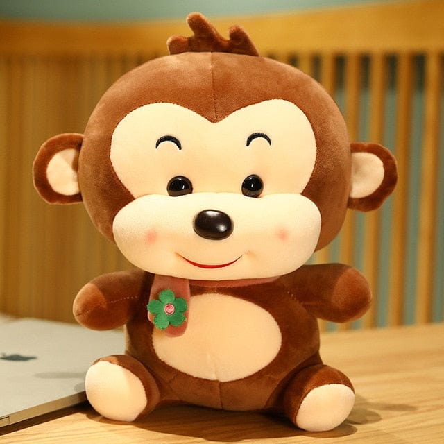 Singe En Peluche Géante  Monky Le Joueur | Peluche World 23 cm